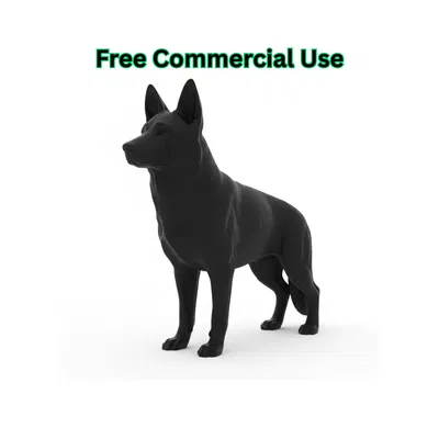 Tượng chó German Shepherd (German Shepherd Dog Figurine)