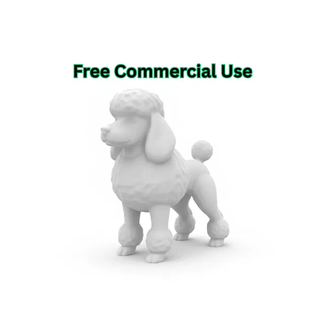 Tượng Chó Poodle (Poodle Dog Figurine) - Image 1