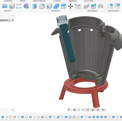 Buồng phản ứng quang hoá (Photoreaction) – Mô hình cắt ngang