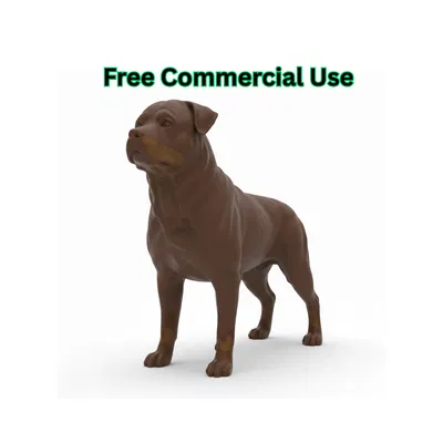 Tượng Chó Rottweiler (Rottweiler Dog Figurine)