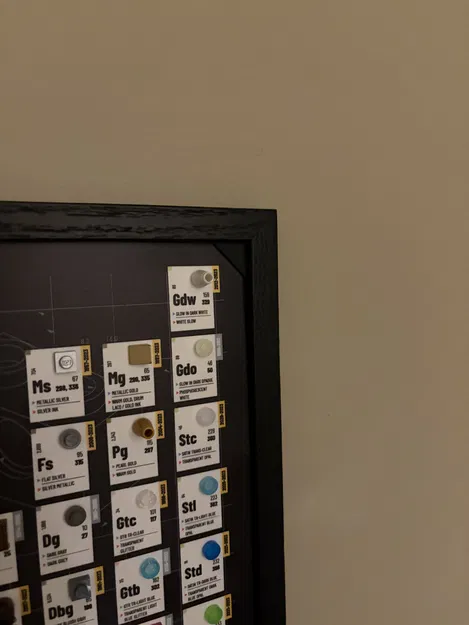 Miếng kê góc khung hình cho Lego Periodic Table of Colors để lắp vào frame - Image 2