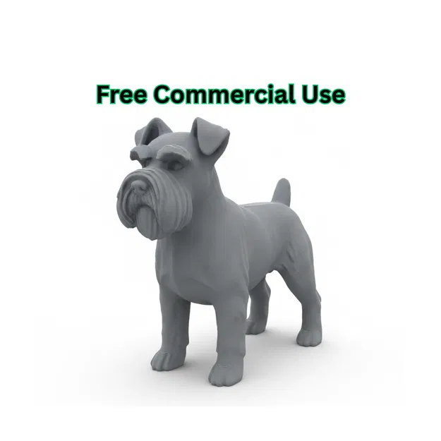 Tượng Miniature Schnauzer (Figurine) In 3D - Image 1