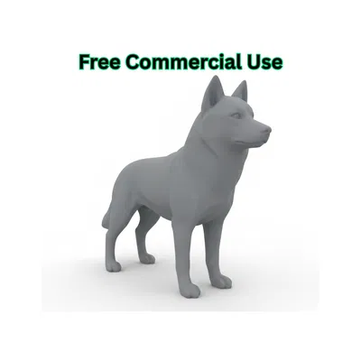 Tượng Chó Siberian Husky