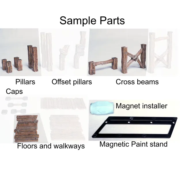 Gói Mẫu Giàn Giáo Gỗ Mô-đun Gắn Nam Châm - Image 4