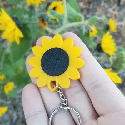 Móc Khóa Hoa Hướng Dương (Sunflower Keychain)