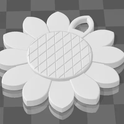 Móc Khóa Hoa Hướng Dương (Sunflower Keychain)