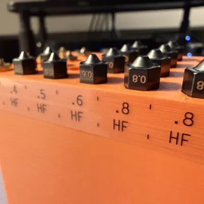 Multiboard Nextruder 24 Nozzle Storage (Khay lưu trữ 24 đầu nozzle)