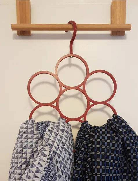 Giá treo khăn choàng với móc xoay bắt vít - Image 1