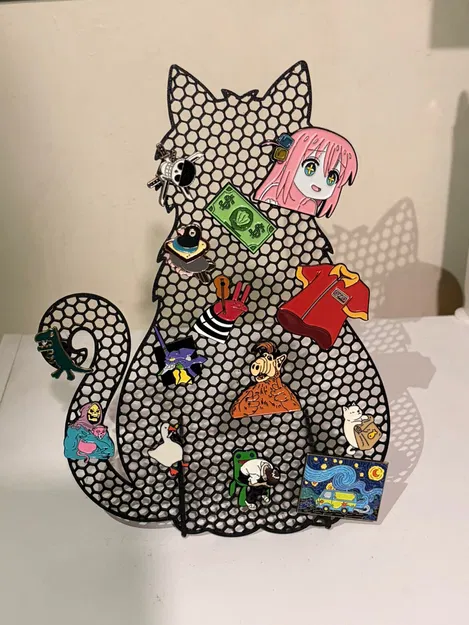 Kệ trưng bày mèo cho enamel pin - Image 1
