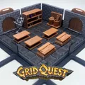 GridQuest CABINET (The Gridfinity Game) - Tủ/Locker mô-đun 3x1 - Thumbnail 1