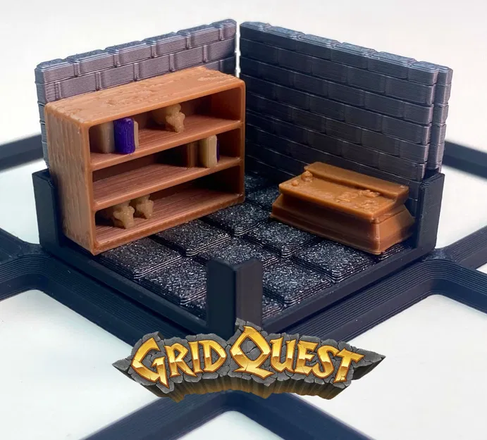 GridQuest CABINET (The Gridfinity Game) - Tủ/Locker mô-đun 3x1 - Image 3