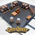GridQuest SEAMLESS BASE 3x3 (The Gridfinity Game) - Thumbnail 1