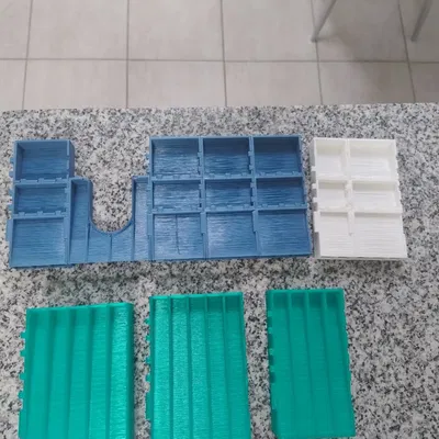 Khay bồn rửa chén modular tự thoát nước