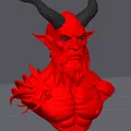 Bust Demon Lord | 70mm - Thumbnail 5