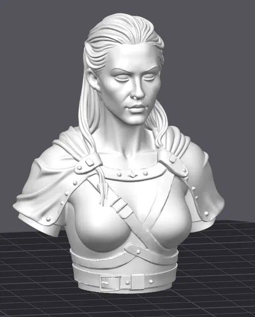 Bust Nữ Chiến Binh Viking | 70mm - Image 5