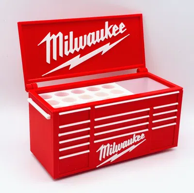 Ống cắm bút dạng hộp dụng cụ để bàn lấy cảm hứng Milwaukee