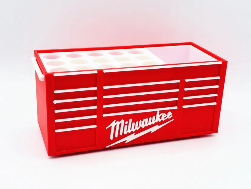 Ống cắm bút dạng hộp dụng cụ để bàn lấy cảm hứng Milwaukee - Image 2