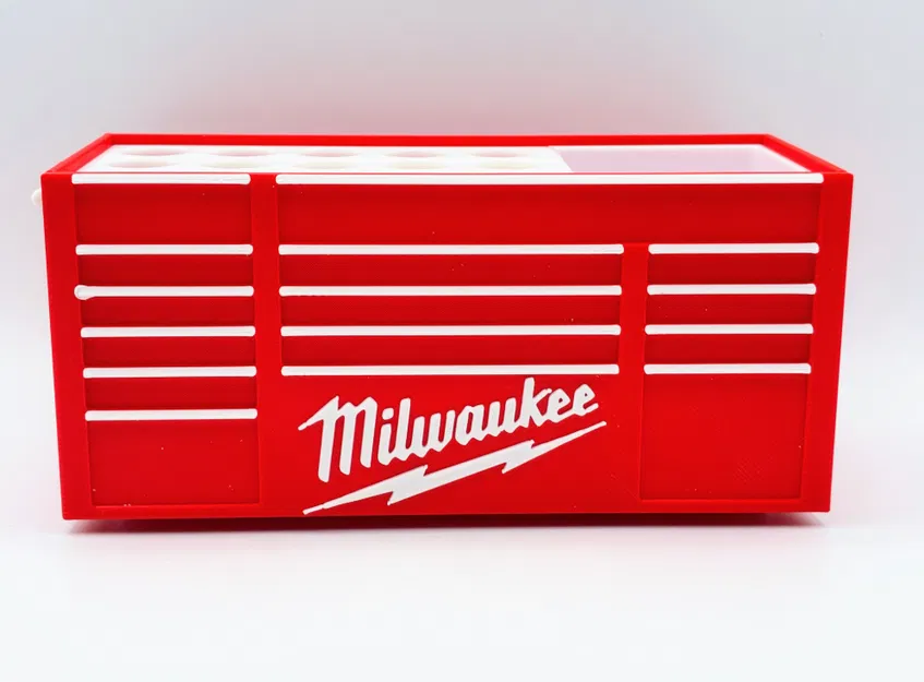 Ống cắm bút dạng hộp dụng cụ để bàn lấy cảm hứng Milwaukee - Image 3