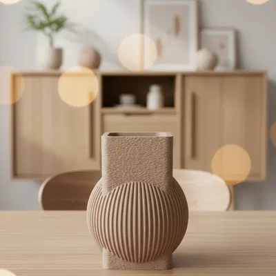 Bình Nordic Vuông – Botany Chic – Trang trí nhà cửa