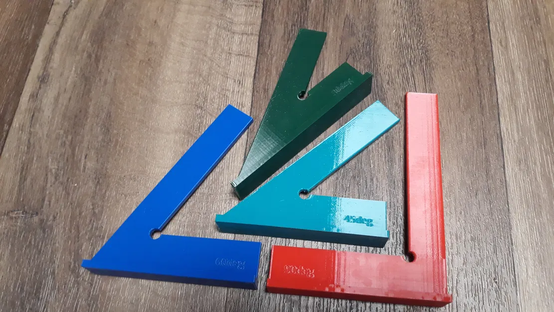 Thước vuông thợ máy, dụng cụ đo góc 90° 60° 45° 30° - Image 3