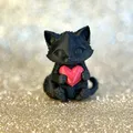 Heart's cat – Mèo ôm trái tim dễ thương - Thumbnail 1