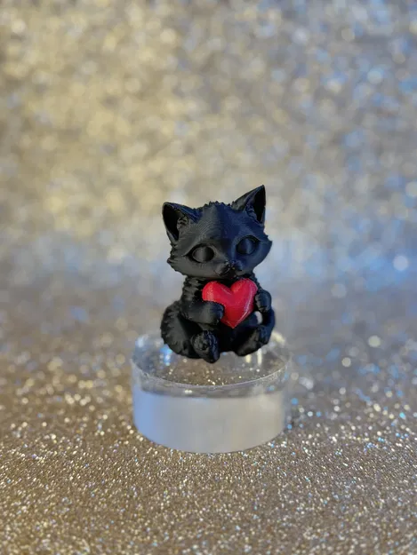 Heart's cat – Mèo ôm trái tim dễ thương - Image 4