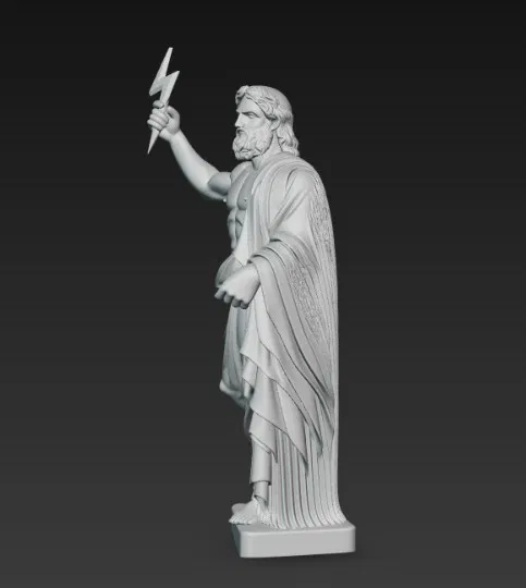 Tượng thần Zeus cầm tia sét trên tay - Image 2
