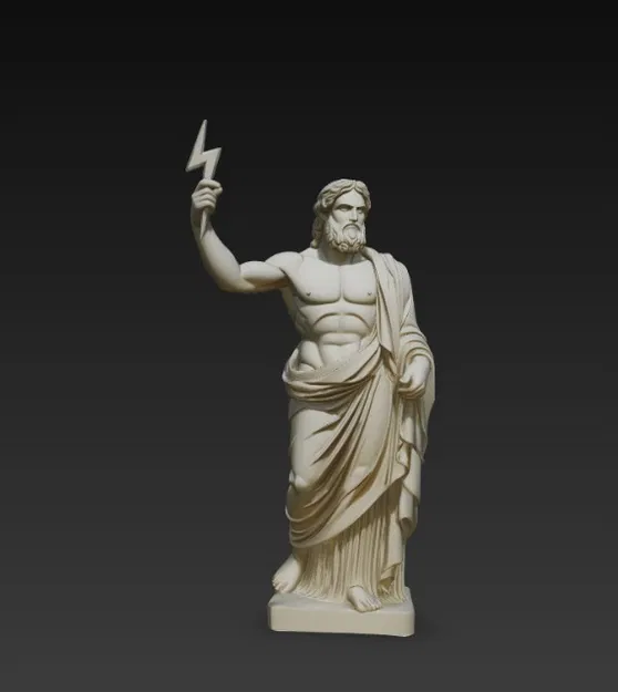 Tượng thần Zeus cầm tia sét trên tay - Image 4