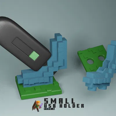 Khay Giữ USB Minecraft