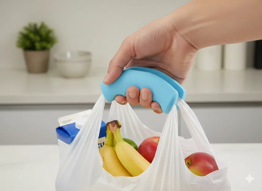 Tay cầm túi nhựa công thái học (Ergonomic plastic bag handle) - Image 1