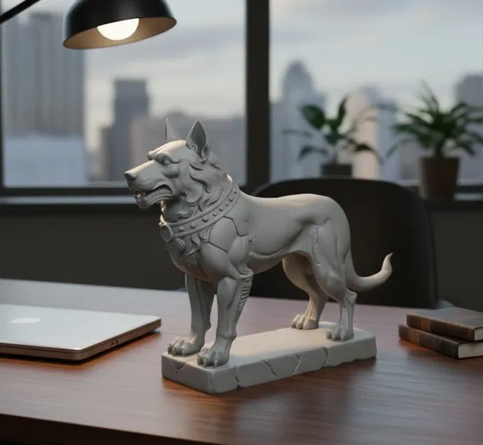 Tượng chó tức giận (Angry Dog Statue) - Image 1