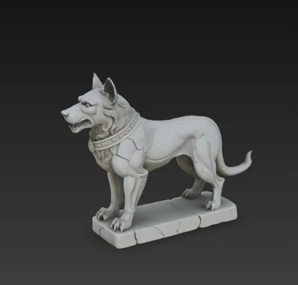 Tượng chó tức giận (Angry Dog Statue) - Image 3