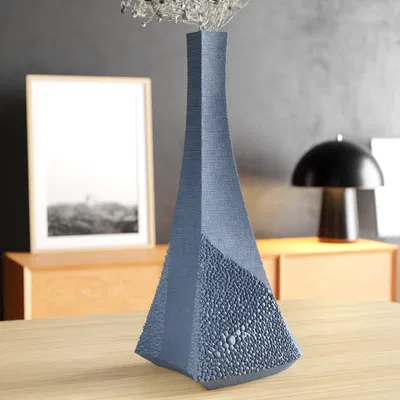 Bình hoa vải & khoáng (Fabric and Mineral Vase)