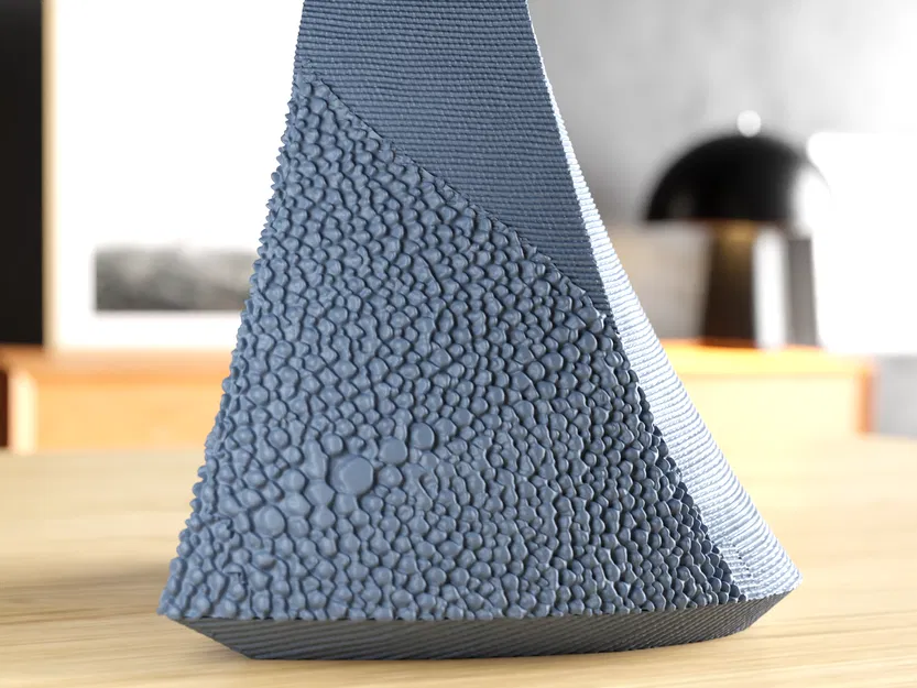 Bình hoa vải & khoáng (Fabric and Mineral Vase) - Image 5