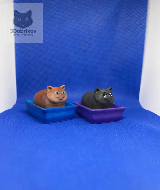 Clicker: Mèo con British trong khay cát vệ sinh - Image 2