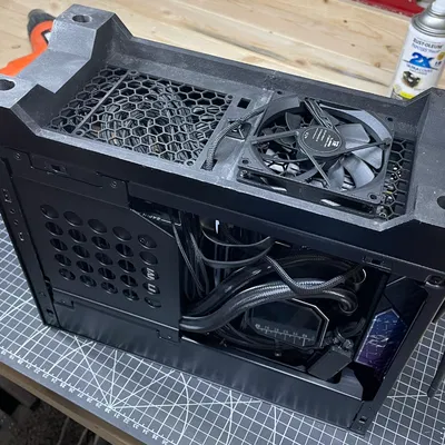 Riser & shroud quạt đáy cho Lian Li A4-H20 (2x 92mm)