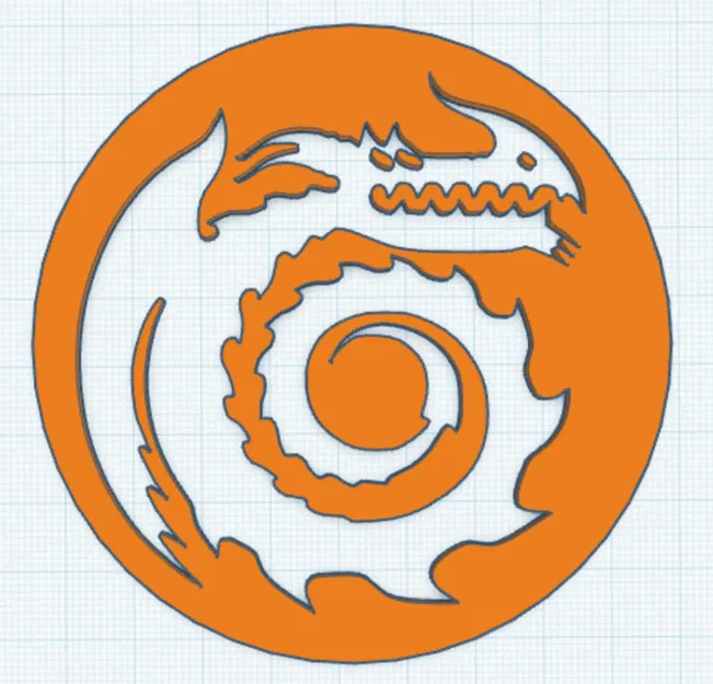 Đế lót ly huy hiệu Berk (Berk crest coaster) - Image 1