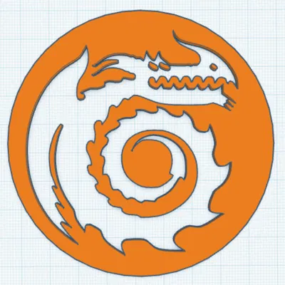 Đế lót ly huy hiệu Berk (Berk crest coaster)