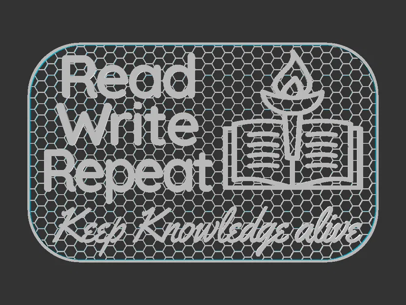 Bảng treo “Read, Write, Repeat” - Image 2