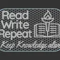 Bảng treo “Read, Write, Repeat” - Thumbnail 2