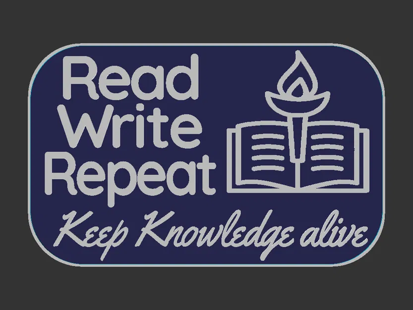 Bảng treo “Read, Write, Repeat” - Image 3