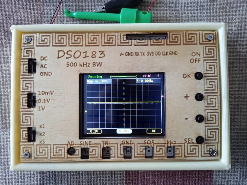 Vỏ DSO183 portable có pin, board sạc và công tắc (enclosure) - Image 1