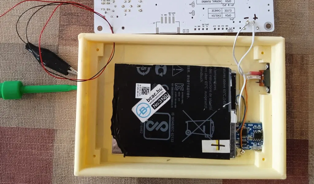 Vỏ DSO183 portable có pin, board sạc và công tắc (enclosure) - Image 3