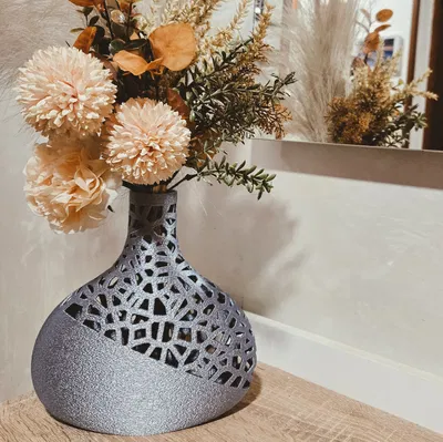 Voronoi Bottle – Bình trang trí họa tiết Voronoi