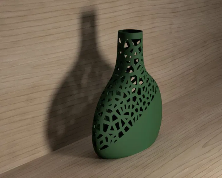 Voronoi Bottle – Bình trang trí họa tiết Voronoi - Image 2