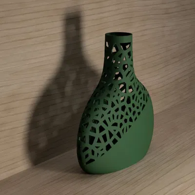 Voronoi Bottle – Bình trang trí họa tiết Voronoi