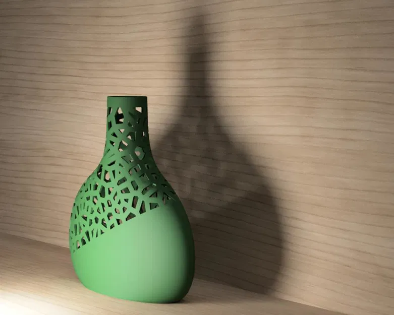Voronoi Bottle – Bình trang trí họa tiết Voronoi - Image 3
