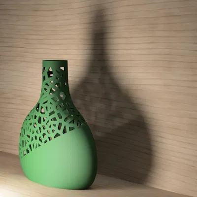 Voronoi Bottle – Bình trang trí họa tiết Voronoi