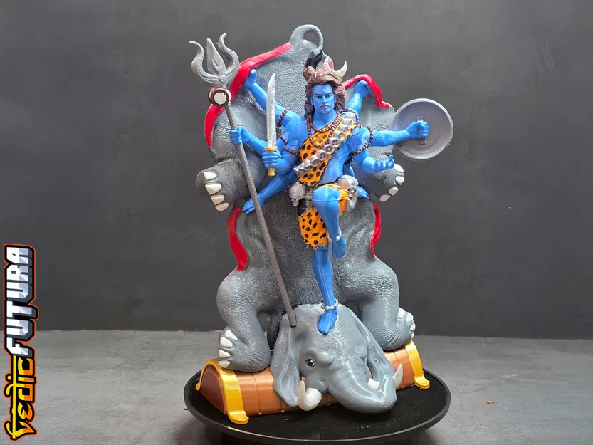 Shiva chiến thắng Gajasura (quỷ voi) – Shiva's Triumph over Gajasura - Image 3