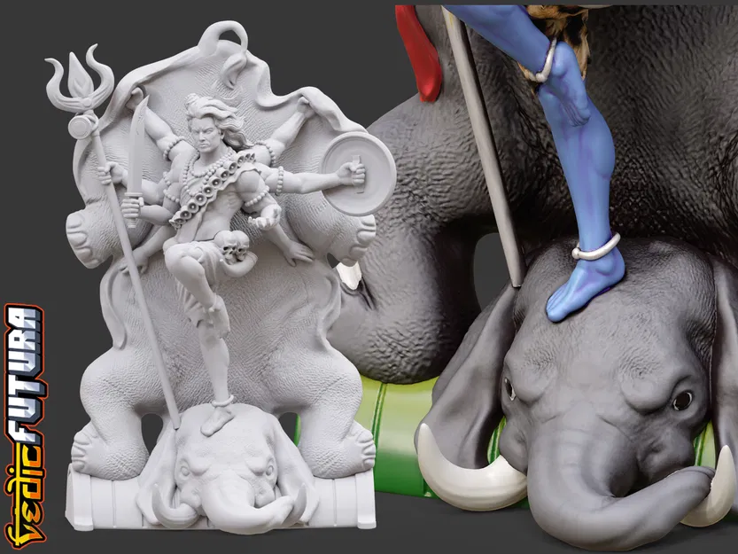 Shiva chiến thắng Gajasura (quỷ voi) – Shiva's Triumph over Gajasura - Image 11